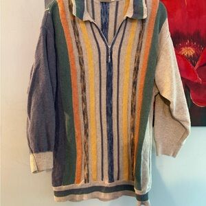 1980s ALESSANDRO MAGNO ARCHIVE VINTAGE KNITTED SWEATER M Medium Coogi Cosby Like